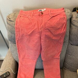 Pink corduroy pants